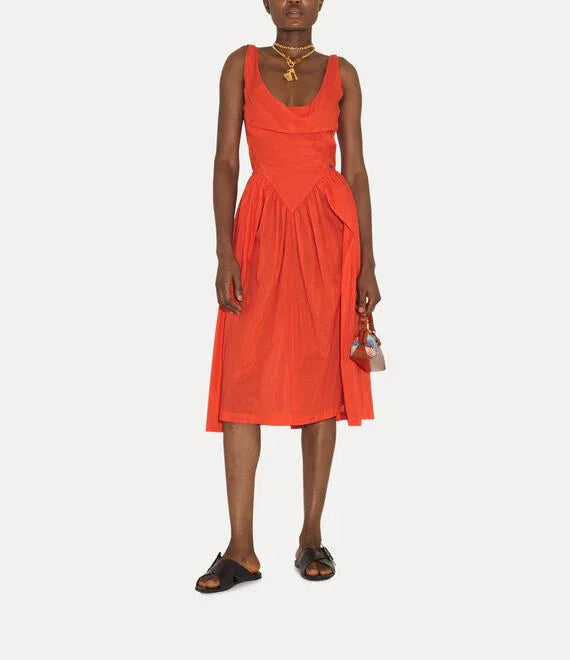 VIVIENNE WESTWOOD SUNDAY DRESS IN ORANGE VIVIENNE WESTWOOD SUNDAY DRESS IN ORANGE