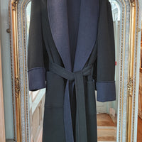 VIVIENNE WESTWOOD OLD TOWN COAT IN BLACK/NAVY