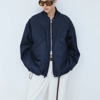 KASSL EDITIONS OVERSIZED BOMBER IN NAVY