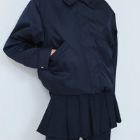 KASSL EDITIONS BOMBER SHORT IN NAVY