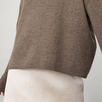 LISA YANG SANDY SWEATER IN TRUFFLE