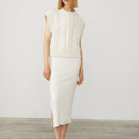 LISA YANG HAYLEY VEST IN CREAM