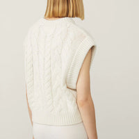 LISA YANG HAYLEY VEST IN CREAM