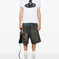 VIVIENNE WESTWOOD HALFTONE ORB CLASSIC T-SHIRT IN WHITE