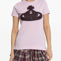 VIVIENNE WESTWOOD HALFTONE ORB CLASSIC T-SHIRT IN PINK