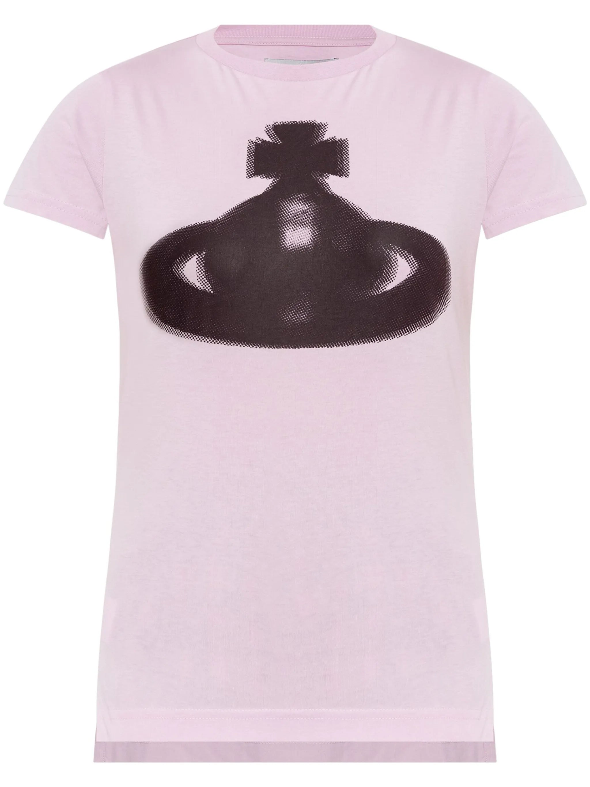 VIVIENNE WESTWOOD HALFTONE ORB CLASSIC T-SHIRT IN PINK VIVIENNE WESTWOOD HALFTONE ORB CLASSIC T-SHIRT IN PINK