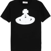 VIVIENNE WESTWOOD HALFTONE ORB CLASSIC T-SHIRT IN BLACK