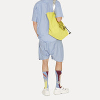 VIVIENNE WESTWOOD ROMARIO BERMUDA SHORTS IN WHITE/BLUE STRIPE