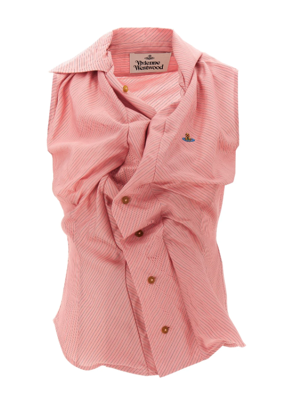 VIVIENNE WESTWOOD SS DRUNKEN SHIRT IN PINK STRIPE – Emporium Kalu