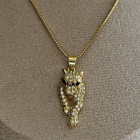 RESERVED BY RUTH THE ALI LEOPARD NECKLACE