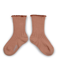 COLLEGIEN DELPHINE SOCKS IN BOIS DE ROSE