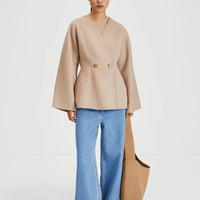 STYLEIN TIRLI SHORT JACKET IN HAZELNUT