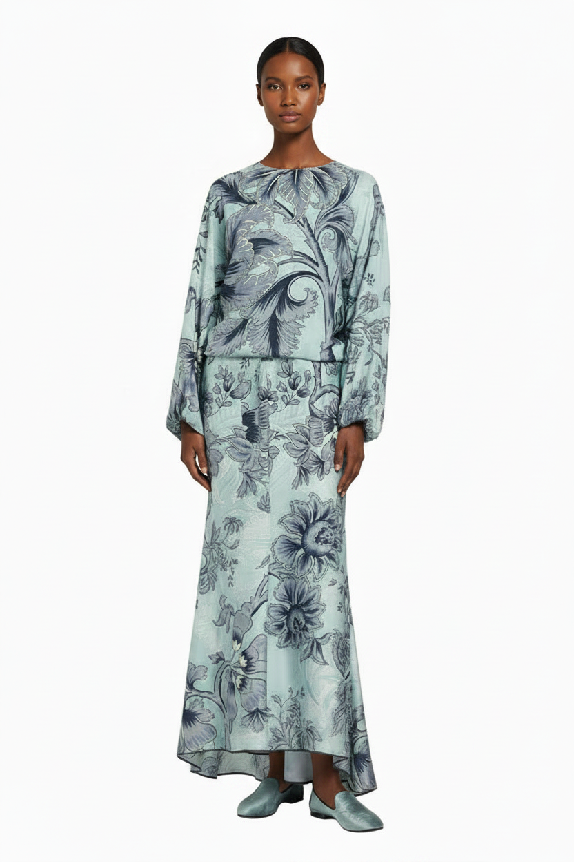 cobalt blue formal dress Satin Plus Size Gown – Sydney's Closet SC7400 – Sydney's Closet campaign_mon-cheri main image 1
