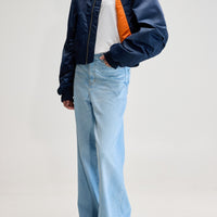 BELLEROSE HARTY BOMBER JACKET IN NAVY