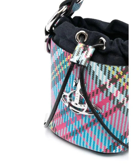 VIVIENNE WESTWOOD BIOGREEN SAFFIANO PRINTED MINI DAISY BAG