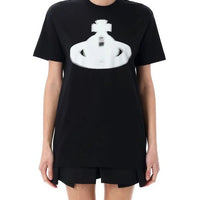 VIVIENNE WESTWOOD HALFTONE ORB CLASSIC T-SHIRT IN BLACK