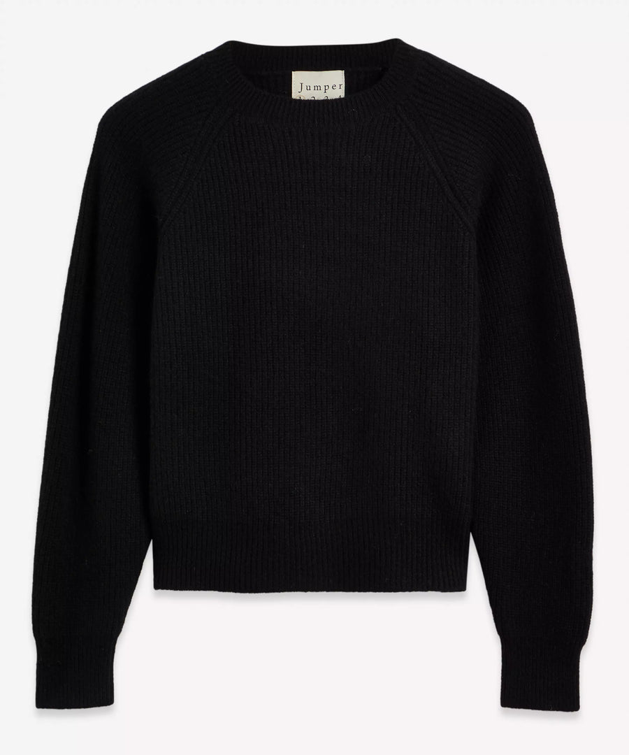 JUMPER 1234 CROP CREW IN BLACK