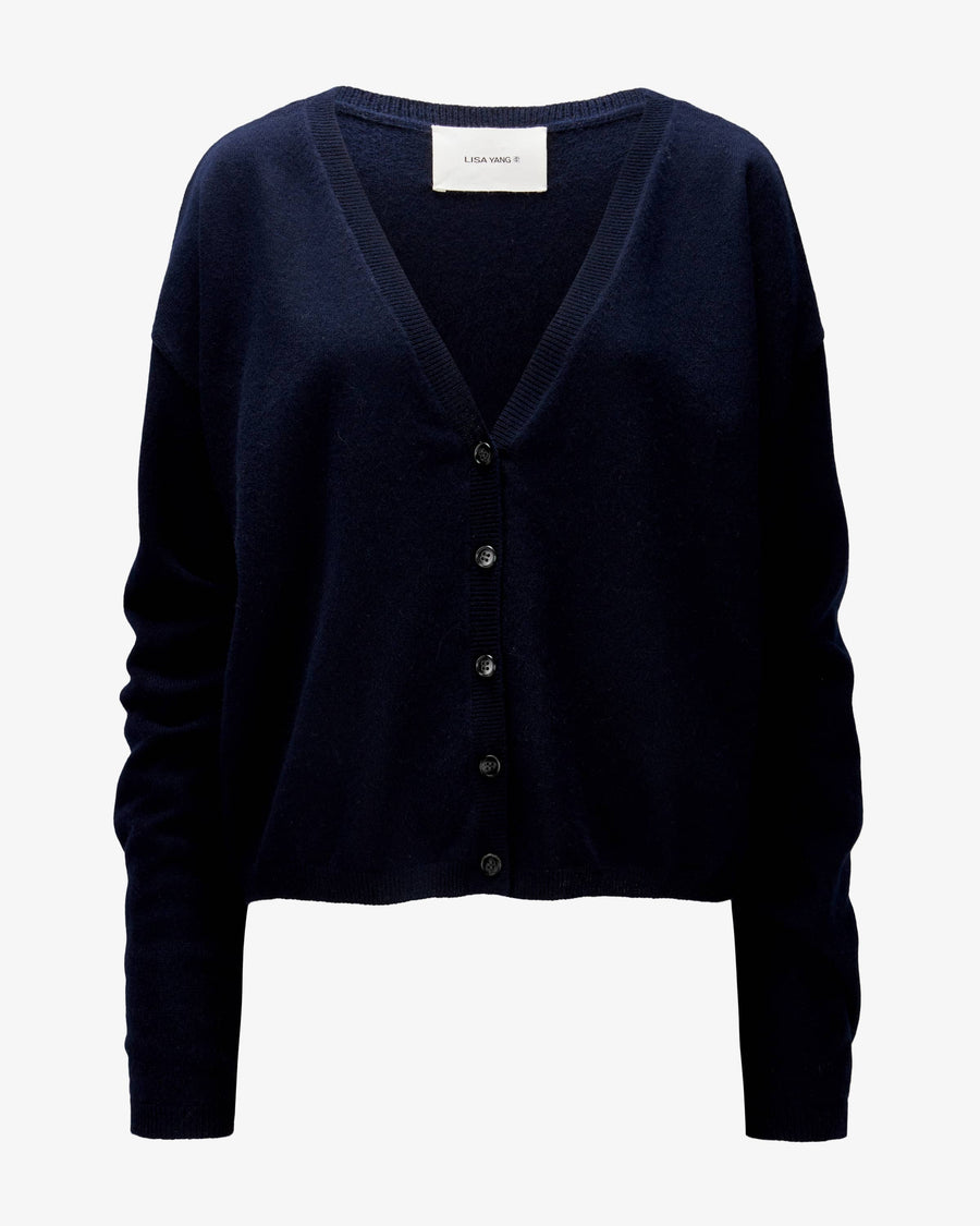 LISA YANG ABBY CARDIGAN IN NAVY