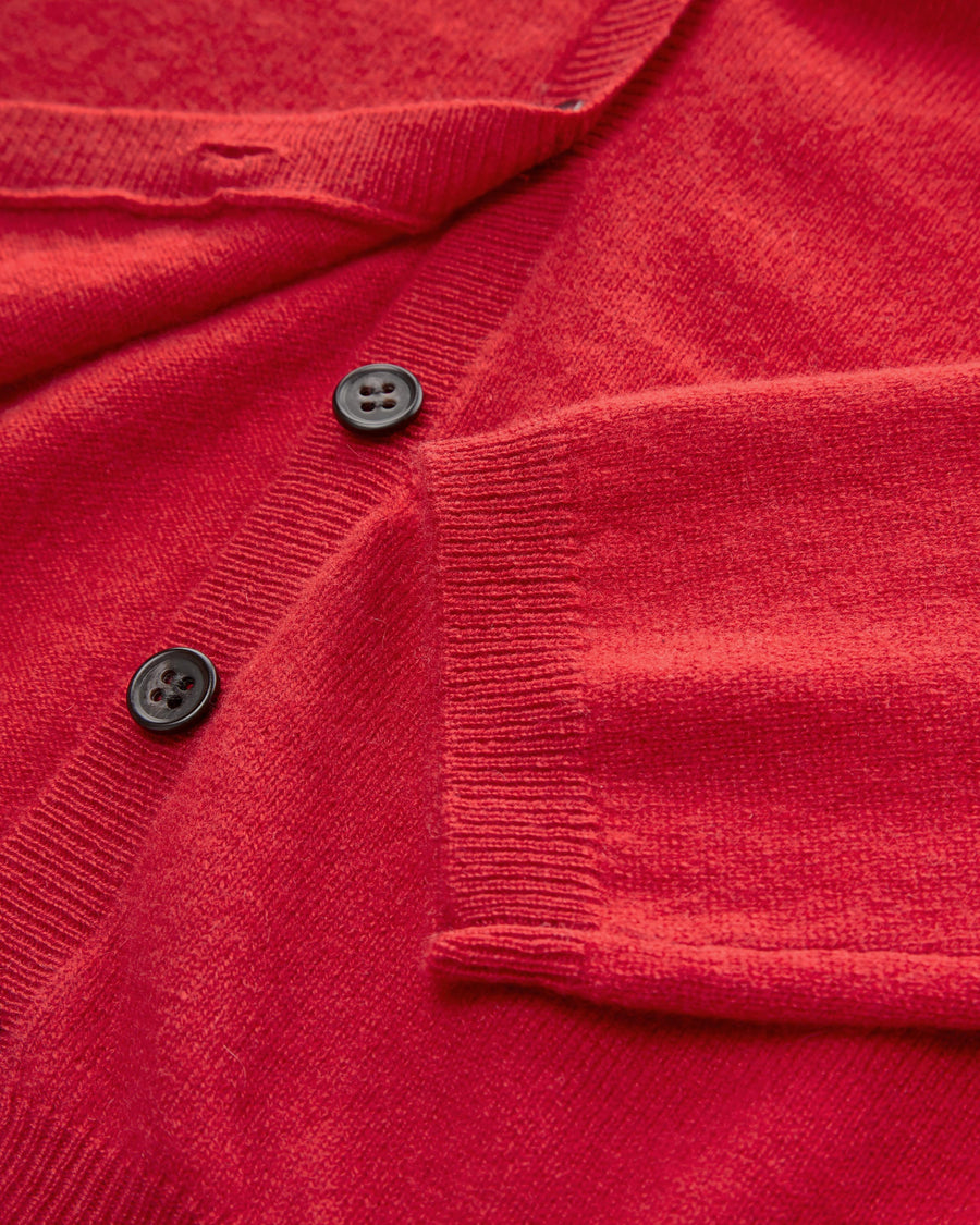 LISA YANG ABBY CARDIGAN IN GOJI BERRY