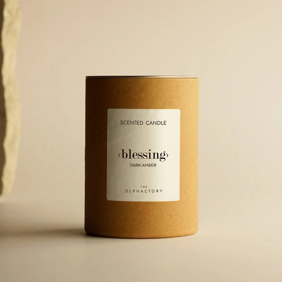 THE OLPHACTORY SCENTED CANDLE  < blessing> DARK AMBER