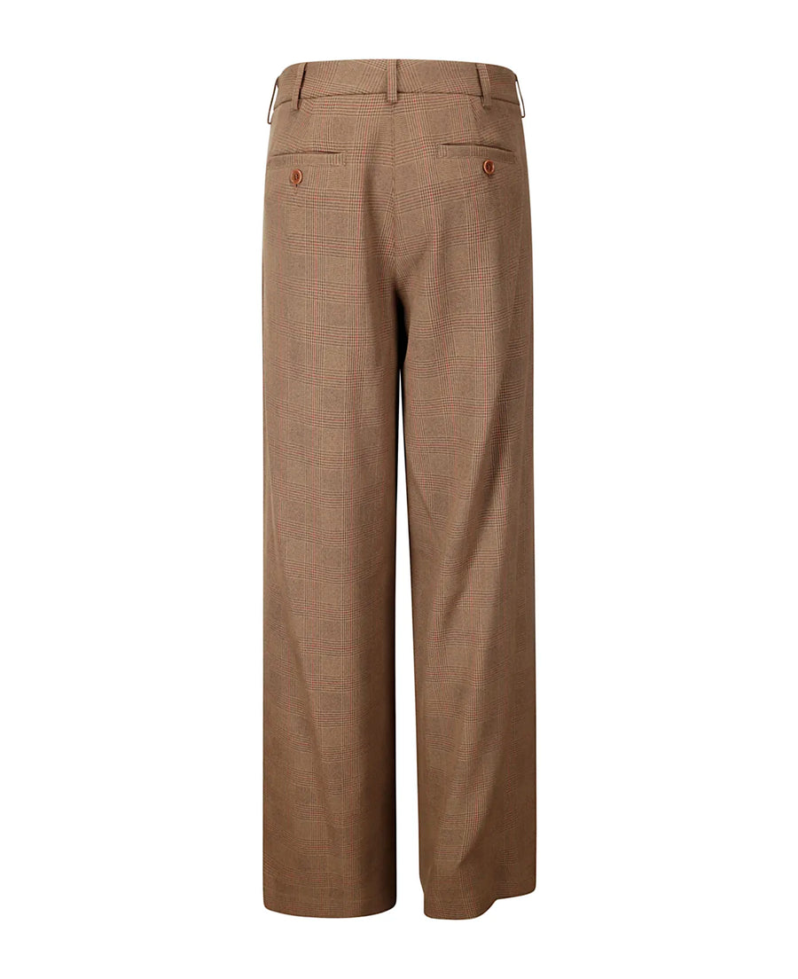 JEJIA KATHERINE PANTS IN BROWN CHECK