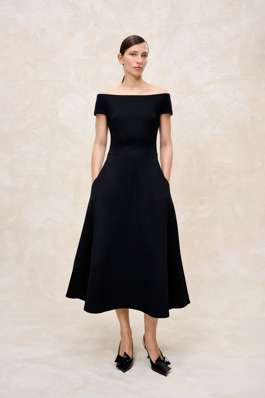 NATAN BREF DRESS IN NOIR