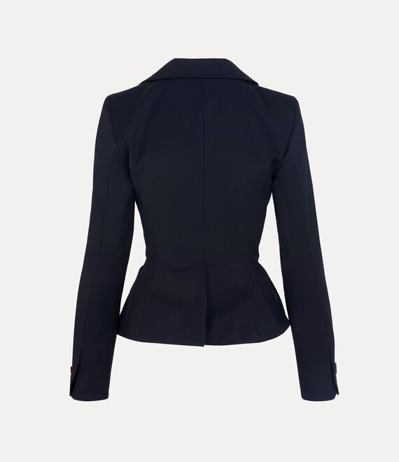 VIVIENNE WESTWOOD DRUNKEN TAILORED JACKET IN NAVY