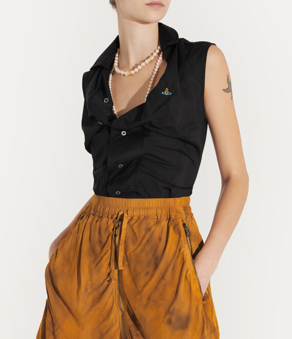 VIVIENNE WESTWOOD SS DRUNKEN SHIRT IN BLACK