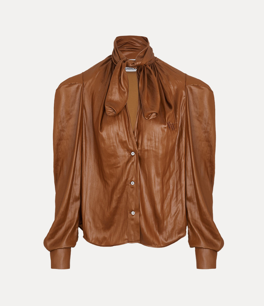 VIVIENNE WESTWOOD NOW BLOUSE IN COGNAC