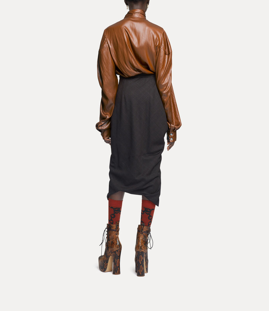 VIVIENNE WESTWOOD NOW BLOUSE IN COGNAC