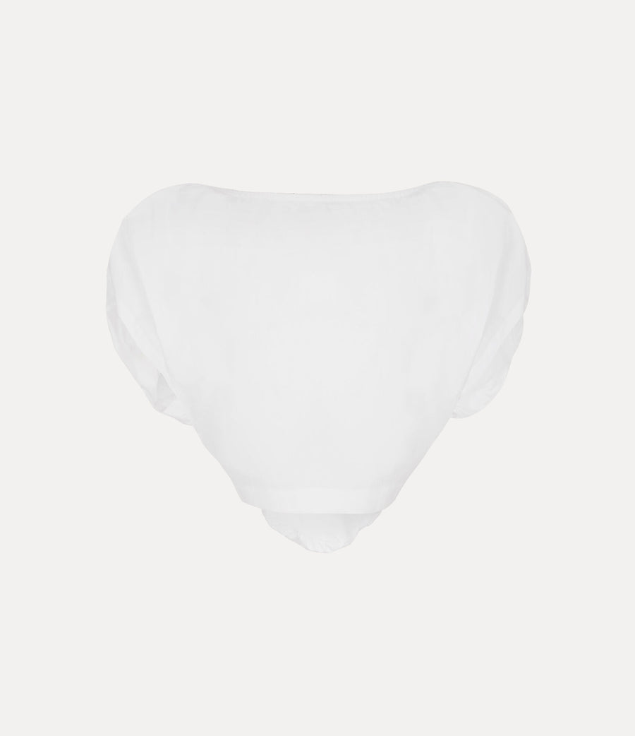 VIVIENNE WESTWOOD HEART TOP IN WHITE