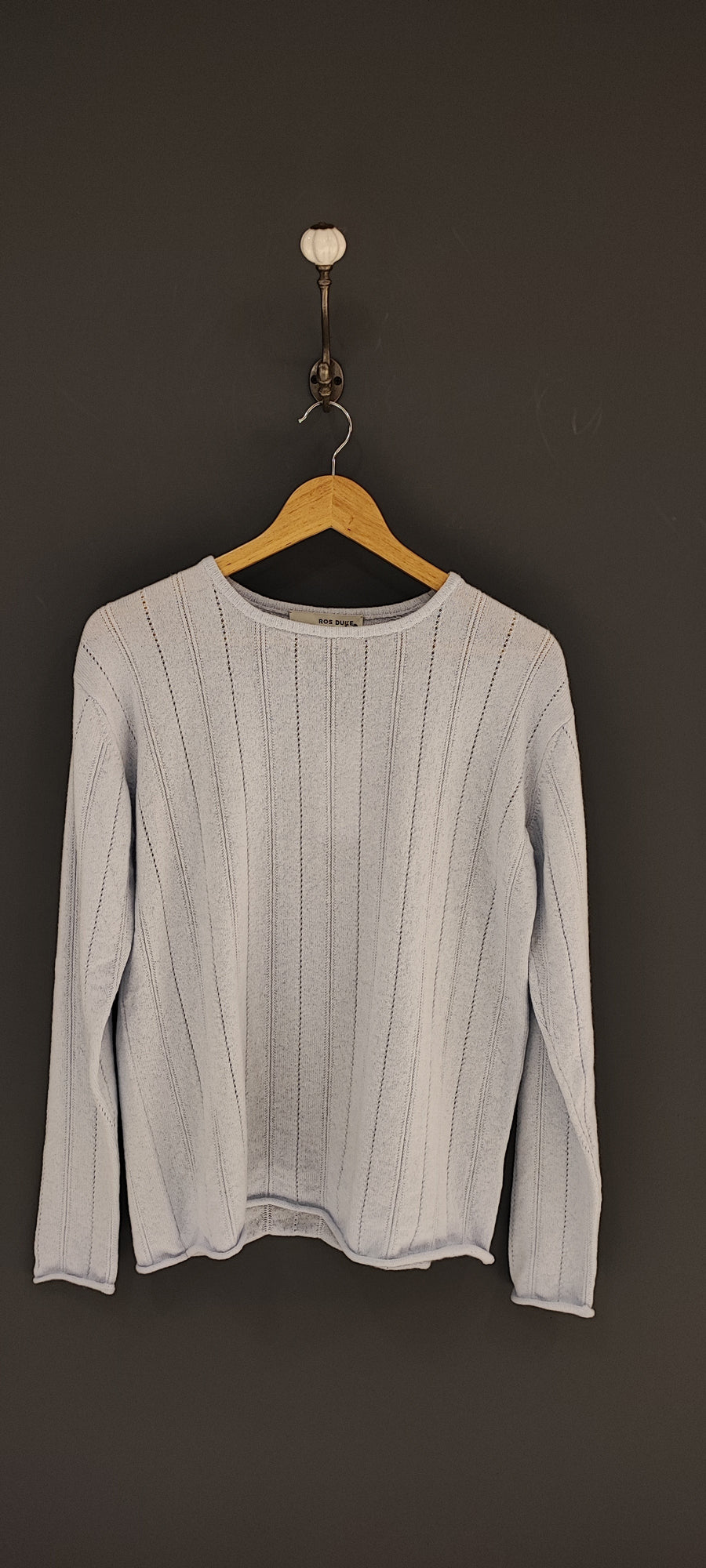 ROS DUKE PAMPAS SWEATER IN DUSK (pale blue)