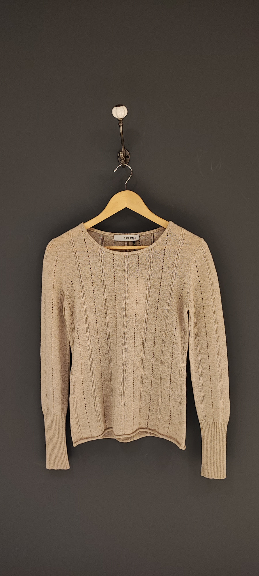 ROS DUKE PAMPAS SWEATER IN OATMEAL