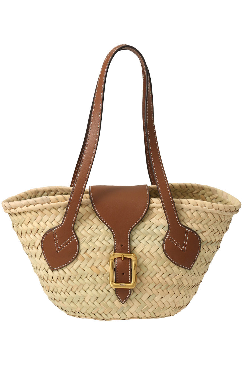 J & M DAVIDSON MEDIUM BASKET IN TOFFEE