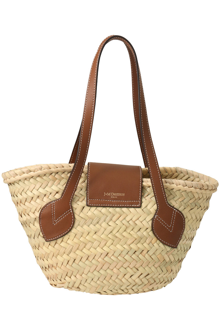 J & M DAVIDSON MEDIUM BASKET IN TOFFEE