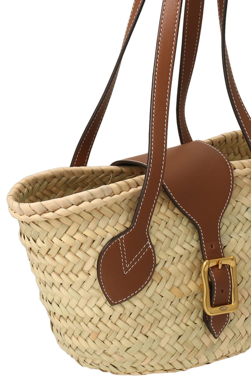 J & M DAVIDSON MEDIUM BASKET IN TOFFEE