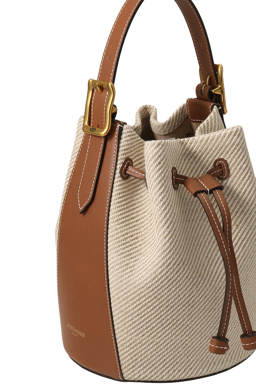 J & M DAVIDSON CANVAS POPPY BAG IN TOFFEE