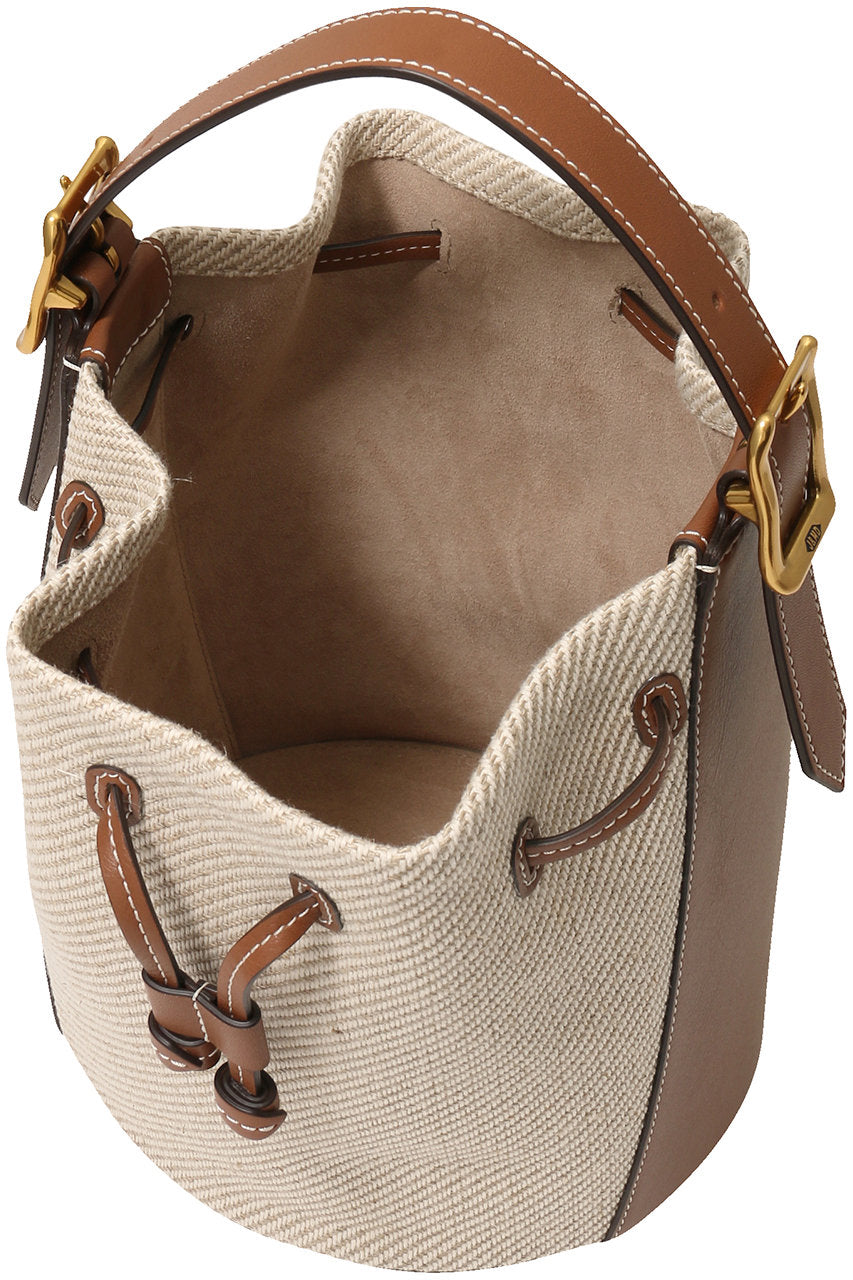 J & M DAVIDSON CANVAS POPPY BAG IN TOFFEE