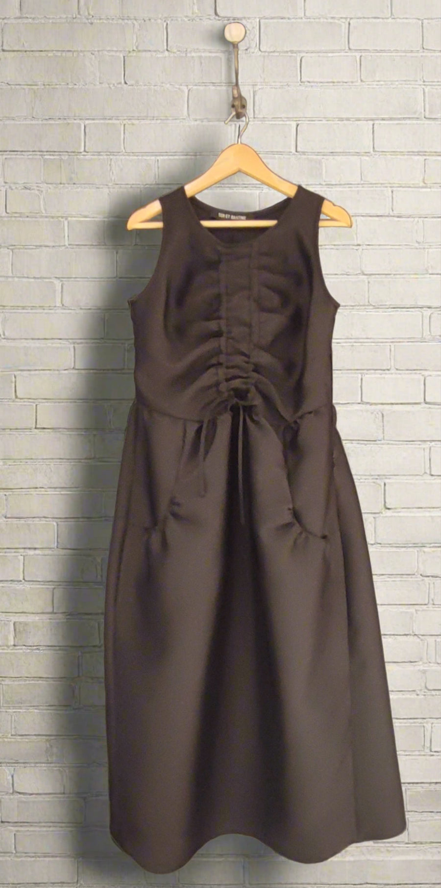 TER ET BANTINE MARIGOLD DRESS IN BLACK