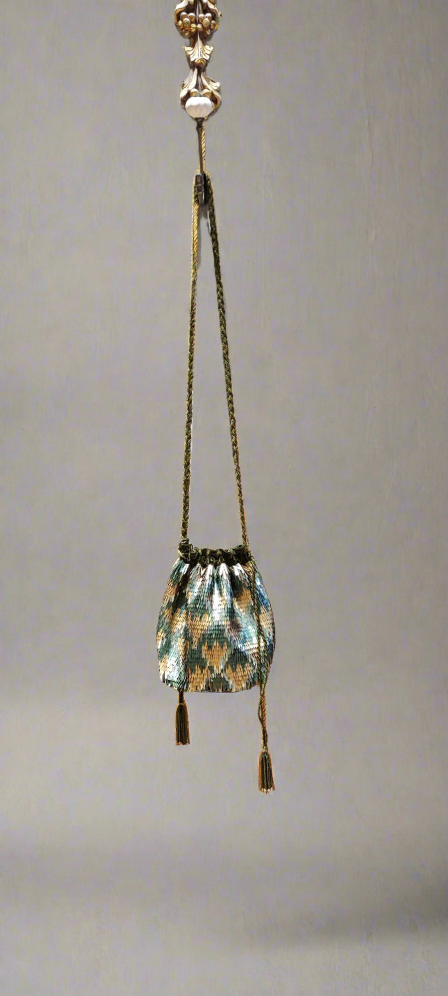 OLIVIA DAR IKAT BAG IN GREEN