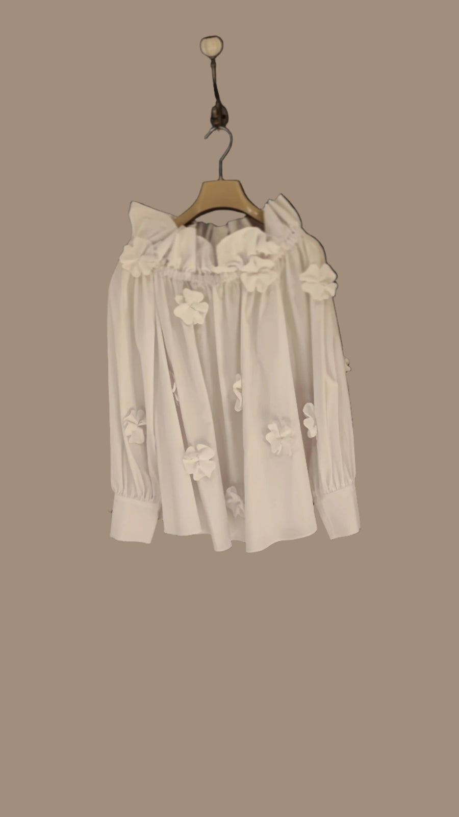 ARMARGENTUM KARA BLOUSE IN ALBA WHITE