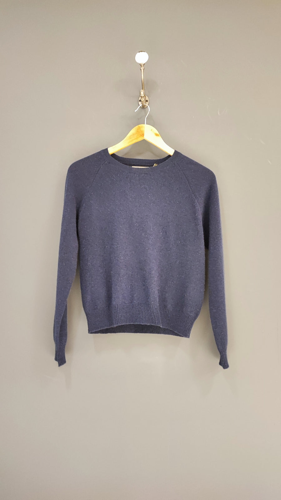 JUMPER 1234 CROP CREW IN NAVY