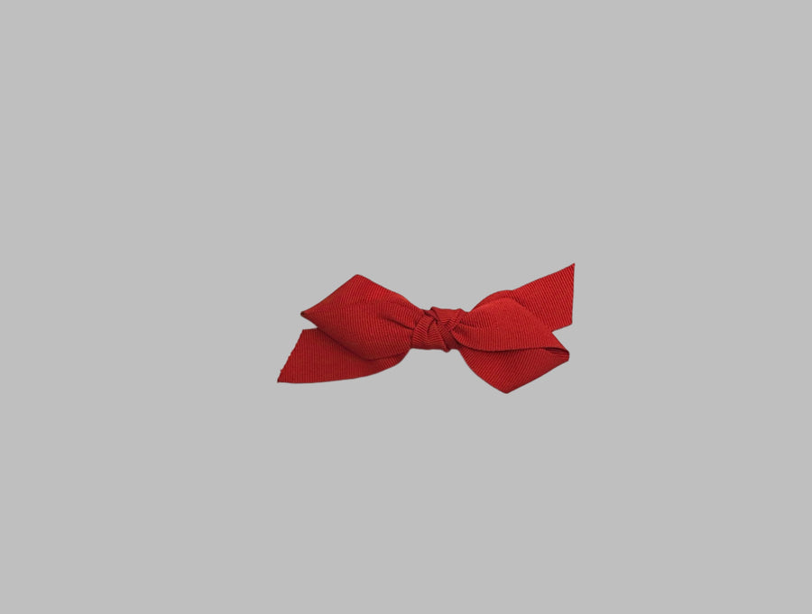 JENNIFER OUELLETTE GROSGRAIN BIG BOW BARETTE IN RED