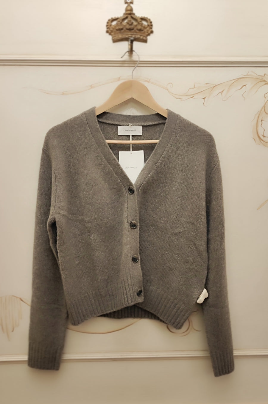 LISA YANG MARIONETTE CARDIGAN IN NOUGAT