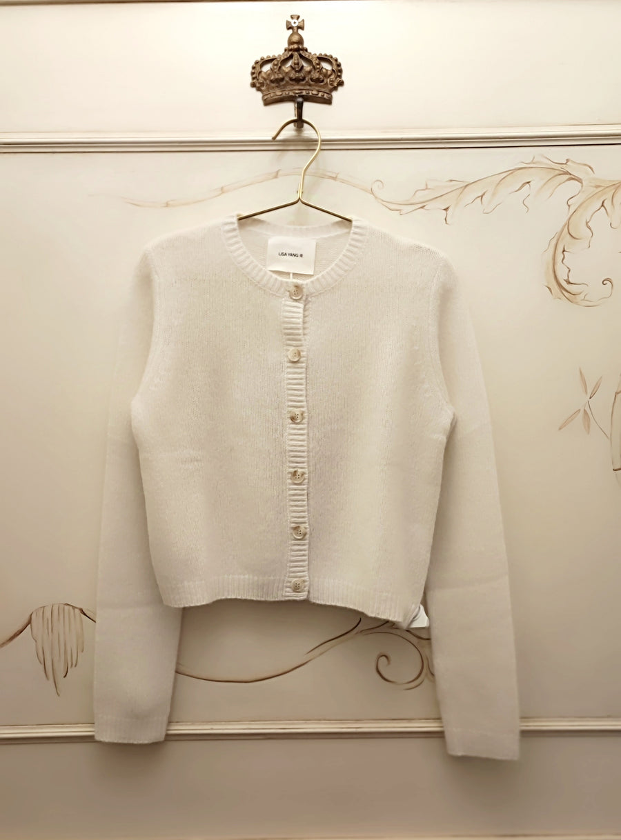 LISA YANG FELICIA CARDIGAN IN CREAM