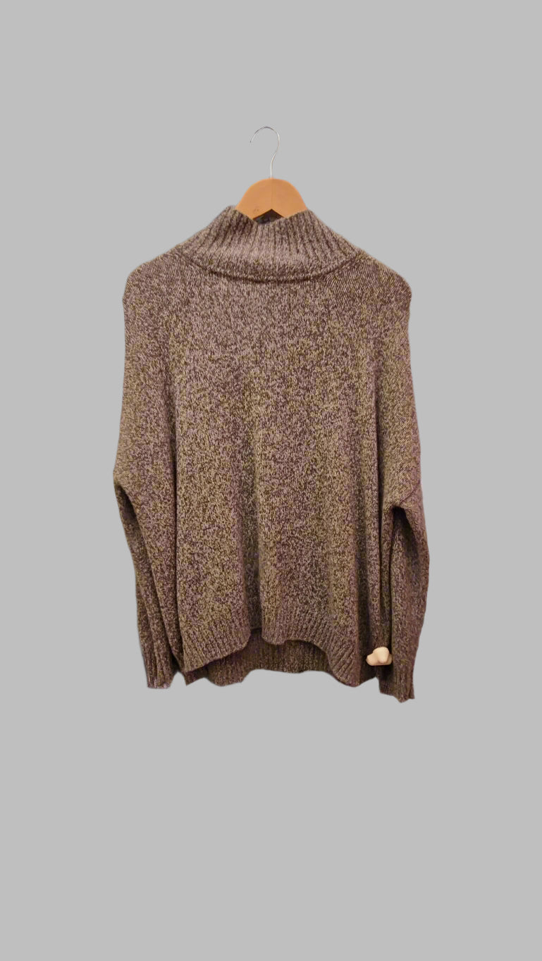 MIRROR IN THE SKY TURTLE NECK SWEATER IN MARBLED CANYON