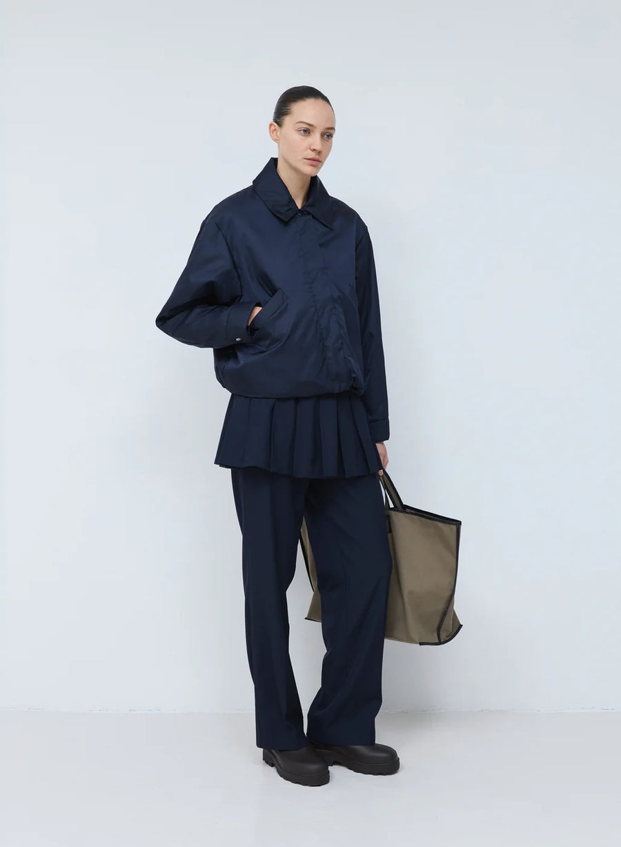 KASSL EDITIONS BOMBER SHORT IN NAVY