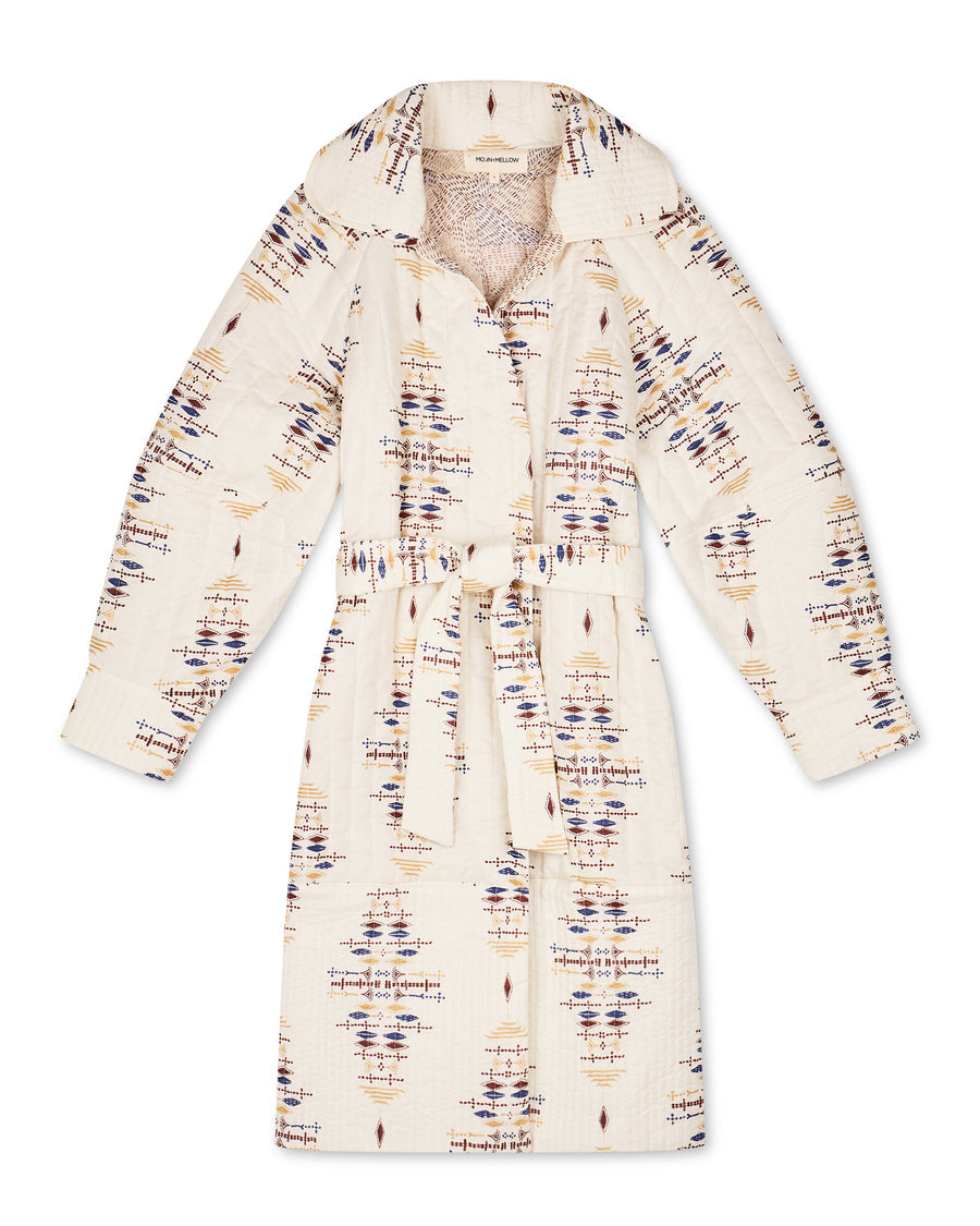 MOON + MELLOW NOMAD NATURAL QUILTED ROBE