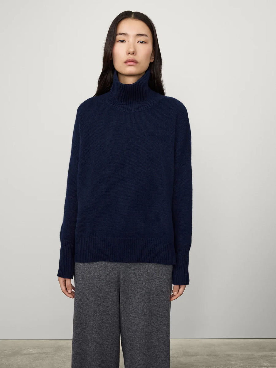 LISA YANG HEIDI SWEATER IN NAVY