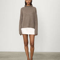 LISA YANG SANDY SWEATER IN TRUFFLE